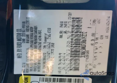 2018 Lincoln Mkz Hybrid Reserve из США, поврежденный, VIN 3LN6L5MU7JR618232